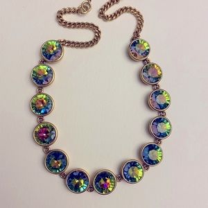 J Crew Iridescent Crystal Necklace